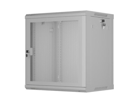 SZAFA INSTALACYJNA RACK WISZĄCA 19" 12U 600X450 SZARA DRZWI PERFOROWANE LANBERG (FLAT PACK)