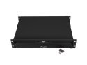 SZUFLADA DO SZAF 19" 2U 360MM CZARNA LANBERG (2U/483X360MM UDŹWIG DO 90KG, MONTAŻ 4 PUNKTOWY)