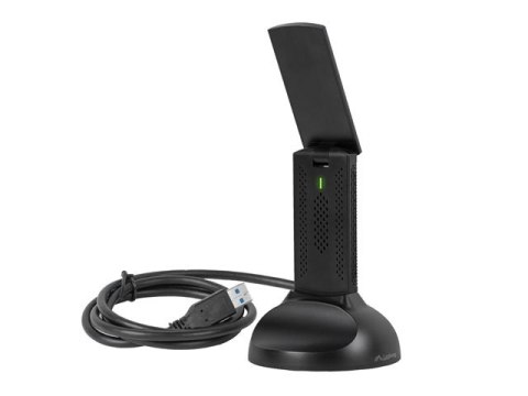 BEZPRZEWODOWA KARTA SIECIOWA WIFI LANBERG NC-3000-WI USB 3.0 AX3000 TRI-BAND 2 WEWNĘTRZNE ANTENY