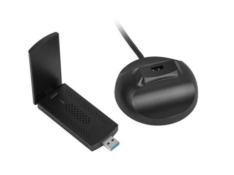 BEZPRZEWODOWA KARTA SIECIOWA WIFI LANBERG NC-3000-WI USB 3.0 AX3000 TRI-BAND 2 WEWNĘTRZNE ANTENY