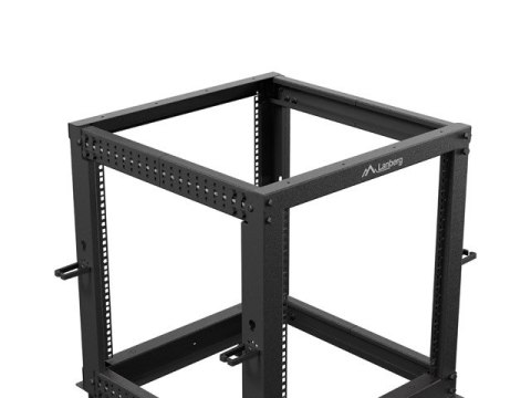 OPEN RACK 19" 12U 600X600-1100 REGULOWANY CZARNY LANBERG