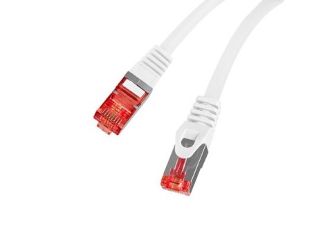 PATCHCORD KAT.6 S/FTP LSZH CU 0.25M BIAŁY FLUKE PASSED LANBERG