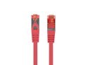 PATCHCORD KAT.6 S/FTP LSZH CU 0.25M CZERWONY FLUKE PASSED LANBERG
