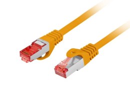 PATCHCORD KAT.6 S/FTP LSZH CU 15M POMARAŃCZOWY FLUKE PASSED LANBERG