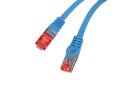 PATCHCORD KAT.6 S/FTP LSZH CU 1M NIEBIESKI FLUKE PASSED LANBERG