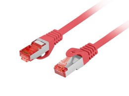 PATCHCORD KAT.6 S/FTP LSZH CU 5M CZERWONY FLUKE PASSED LANBERG