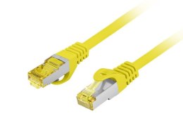 PATCHCORD KAT.6A S/FTP LSZH CU 10M ŻÓŁTY FLUKE PASSED LANBERG