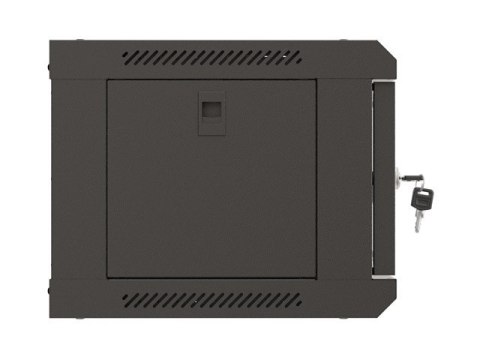 SZAFA INSTALACYJNA RACK WISZĄCA 19" 4U 540X350 CZARNA DRZWI PRZESZKLONE LANBERG (FLAT PACK)
