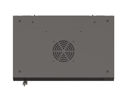 SZAFA INSTALACYJNA RACK WISZĄCA 19" 4U 540X350 CZARNA DRZWI PRZESZKLONE LANBERG (FLAT PACK)