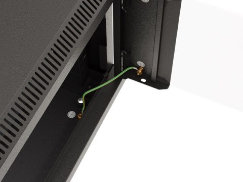 SZAFA INSTALACYJNA RACK WISZĄCA 19" 4U 540X350 CZARNA DRZWI PRZESZKLONE LANBERG (FLAT PACK)