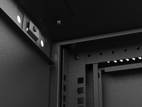 SZAFA INSTALACYJNA RACK WISZĄCA 19" 4U 540X350 CZARNA DRZWI PRZESZKLONE LANBERG (FLAT PACK)