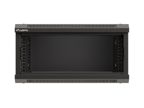 SZAFA INSTALACYJNA RACK WISZĄCA 19" 4U 540X350 CZARNA DRZWI PRZESZKLONE LANBERG (FLAT PACK)