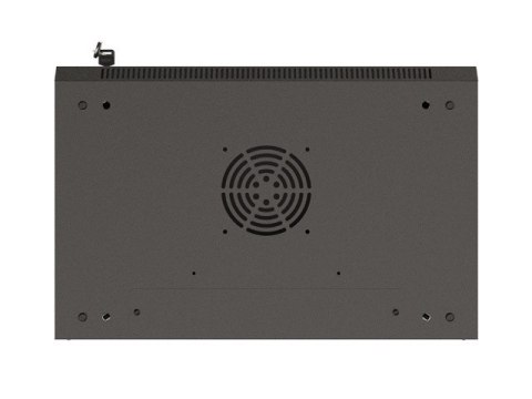 SZAFA INSTALACYJNA RACK WISZĄCA 19" 4U 540X350 CZARNA DRZWI PRZESZKLONE LANBERG (FLAT PACK)