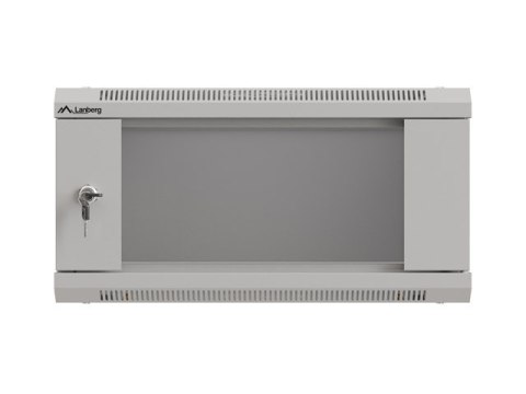 SZAFA INSTALACYJNA RACK WISZĄCA 19" 4U 540X350 SZARA DRZWI PRZESZKLONE LANBERG (FLAT PACK)