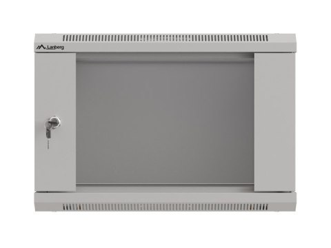 SZAFA INSTALACYJNA RACK WISZĄCA 19" 6U 540X350 SZARA DRZWI PRZESZKLONE LANBERG (FLAT PACK)
