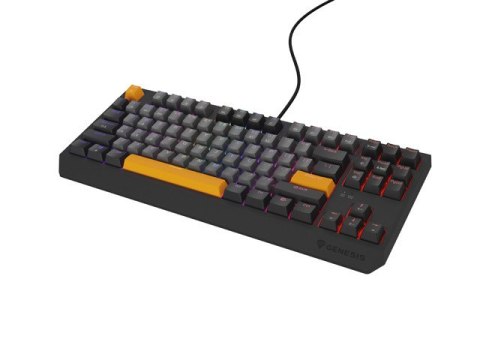KLAWIATURA DLA GRACZY GENESIS THOR 230 TKL ANCHOR GRAY NEGATIVE US RGB MECHANICZNA OUTEMU RED