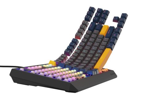 KLAWIATURA DLA GRACZY GENESIS THOR 230 TKL NAVAL BLUE NEGATIVE US RGB MECHANICZNA OUTEMU PANDA