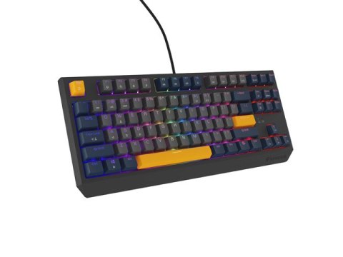 KLAWIATURA DLA GRACZY GENESIS THOR 230 TKL NAVAL BLUE NEGATIVE US RGB MECHANICZNA OUTEMU PANDA