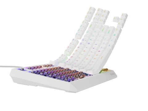 KLAWIATURA DLA GRACZY GENESIS THOR 230 TKL US RGB MECHANICZNA OUTEMU BROWN BIAŁA HOT SWAP