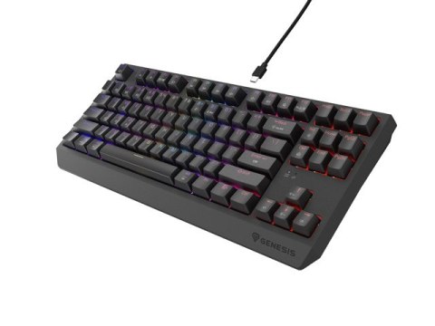 KLAWIATURA DLA GRACZY GENESIS THOR 230 TKL WIRELESS US CZARNA BEZPRZEWODOWA MECHANICZNA OUTEMU SILEN