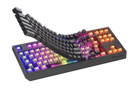 KLAWIATURA DLA GRACZY GENESIS THOR 230 TKL WIRELESS US CZARNA BEZPRZEWODOWA MECHANICZNA OUTEMU SILEN