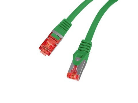 PATCHCORD KAT.6 S/FTP LSZH CU 0.5M ZIELONY FLUKE PASSED LANBERG