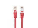 PATCHCORD KAT.6 UTP LSZH CU 0.25M CZERWONY FLUKE PASSED LANBERG