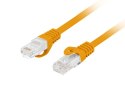 PATCHCORD KAT.6 UTP LSZH CU 0.25M POMARAŃCZOWY FLUKE PASSED LANBERG