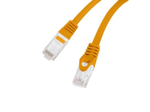 PATCHCORD KAT.6 UTP LSZH CU 0.25M POMARAŃCZOWY FLUKE PASSED LANBERG