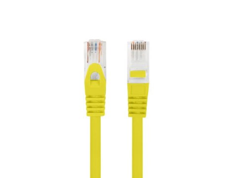 PATCHCORD KAT.6 UTP LSZH CU 0.25M ŻÓŁTY FLUKE PASSED LANBERG