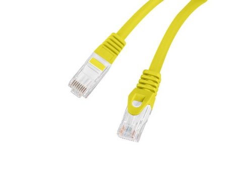 PATCHCORD KAT.6 UTP LSZH CU 0.25M ŻÓŁTY FLUKE PASSED LANBERG