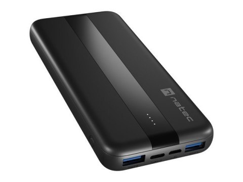 POWERBANK NATEC TREVI SLIM Q V2 10000MAH PD USB-C 20W + USB-A 18W + KABEL USB-C - USB-C