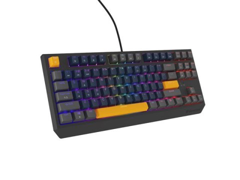 KLAWIATURA DLA GRACZY GENESIS THOR 230 TKL NAVAL BLUE POSITIVE US RGB MECHANICZNA OUTEMU PANDA
