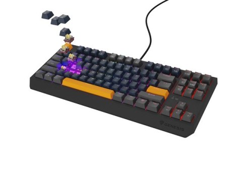 KLAWIATURA DLA GRACZY GENESIS THOR 230 TKL NAVAL BLUE POSITIVE US RGB MECHANICZNA OUTEMU PANDA