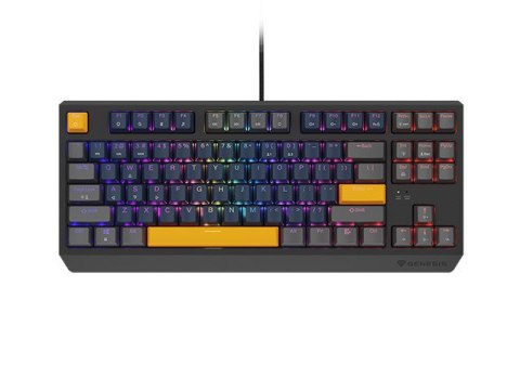 KLAWIATURA DLA GRACZY GENESIS THOR 230 TKL NAVAL BLUE POSITIVE US RGB MECHANICZNA OUTEMU PANDA