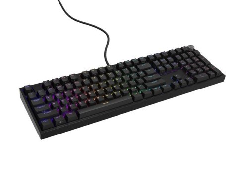 KLAWIATURA DLA GRACZY GENESIS THOR 404 US PODŚWIETLENIE RGB MECHANICZNA CZARNA OUTEMU PEACH SILENT