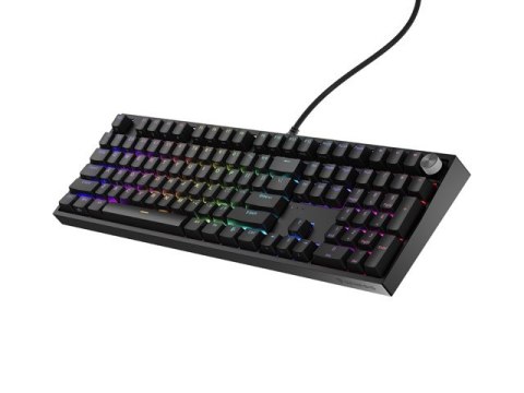 KLAWIATURA DLA GRACZY GENESIS THOR 404 US PODŚWIETLENIE RGB MECHANICZNA CZARNA OUTEMU PEACH SILENT