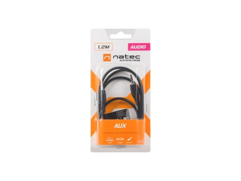 KABEL AUDIO MINIJACK 3.5MM M/M 3 PIN 1.2M CZARNY NATEC EXTREME MEDIA (BLISTER)