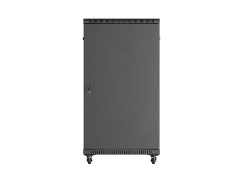 SZAFA INSTALACYJNA RACK STOJĄCA 19" 22U 600X1200 CZARNA DRZWI PRZESZKLONE LANBERG (FLAT PACK)