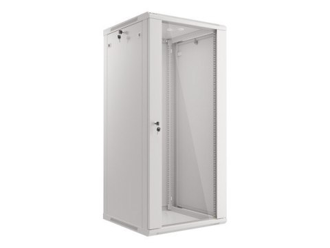 SZAFA INSTALACYJNA RACK WISZĄCA 19" 27U 600X600 SZARA LANBERG (FLAT PACK) V2