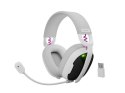 SŁUCHAWKI NAUSZNE FURY FUKIYA F6 Z MIKROFONEM BEZPRZEWODOWE BIAŁE