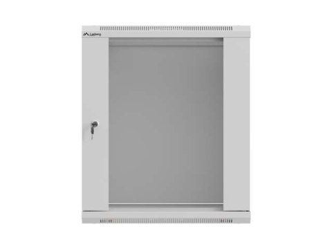 SZAFA INSTALACYJNA RACK WISZĄCA 19" 12U 540X350 SZARA DRZWI PRZESZKLONE LANBERG (FLAT PACK)