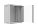 SZAFA INSTALACYJNA RACK WISZĄCA 19" 12U 540X350 SZARA DRZWI PRZESZKLONE LANBERG (FLAT PACK)