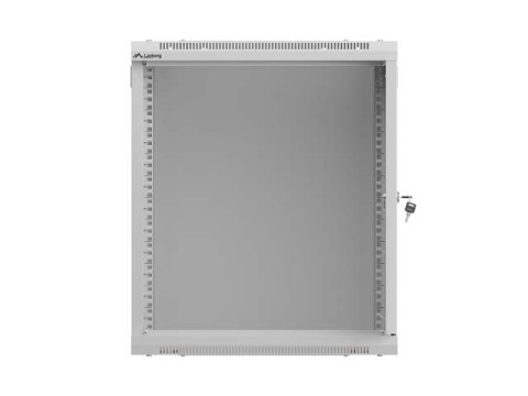 SZAFA INSTALACYJNA RACK WISZĄCA 19" 12U 540X350 SZARA DRZWI PRZESZKLONE LANBERG (FLAT PACK)