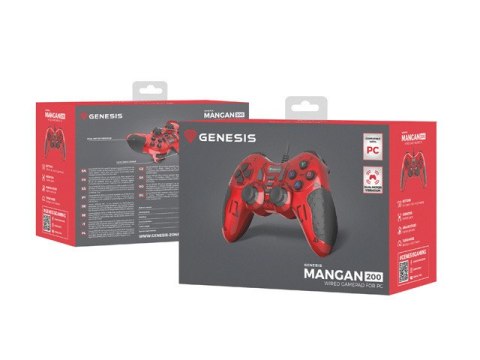 GAMEPAD GENESIS MANGAN 200 PRZEWODOWY DO PC