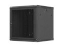 SZAFA INSTALACYJNA RACK WISZĄCA 19" 12U 600X600 CZARNA DRZWI PERFOROWANE LANBERG (FLAT PACK)