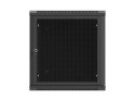 SZAFA INSTALACYJNA RACK WISZĄCA 19" 12U 600X600 CZARNA DRZWI PERFOROWANE LANBERG (FLAT PACK)