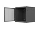 SZAFA INSTALACYJNA RACK WISZĄCA 19" 12U 600X600 CZARNA DRZWI PERFOROWANE LANBERG (FLAT PACK)
