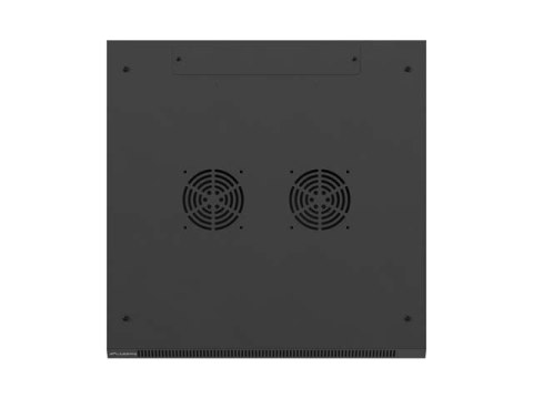 SZAFA INSTALACYJNA RACK WISZĄCA 19" 12U 600X600 CZARNA DRZWI PERFOROWANE LANBERG (FLAT PACK)