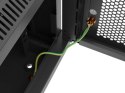 SZAFA INSTALACYJNA RACK WISZĄCA 19" 12U 600X600 CZARNA DRZWI PERFOROWANE LANBERG (FLAT PACK)